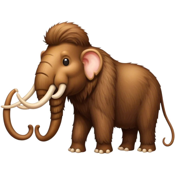 Wooly mammoth and mouse emoji