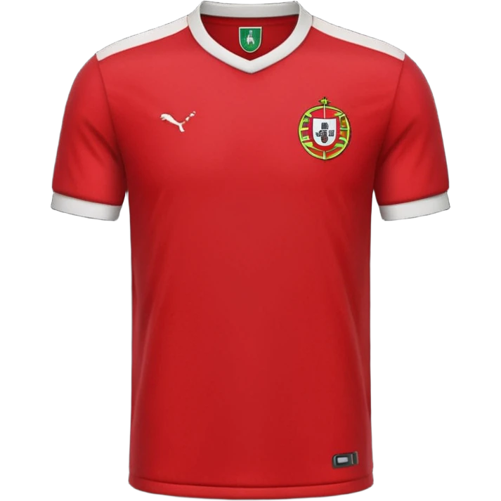red Portugal football shirt emoji