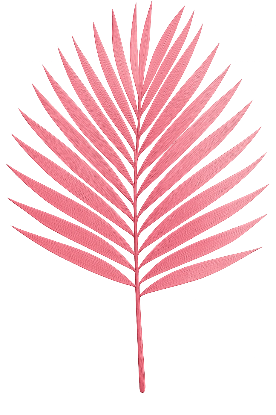 pink palm leaf, no background emoji