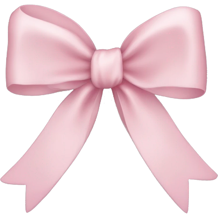 light pink ribbon bow emoji