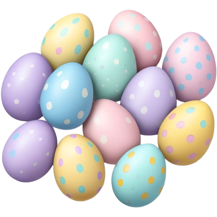 cute easter eggs emoji