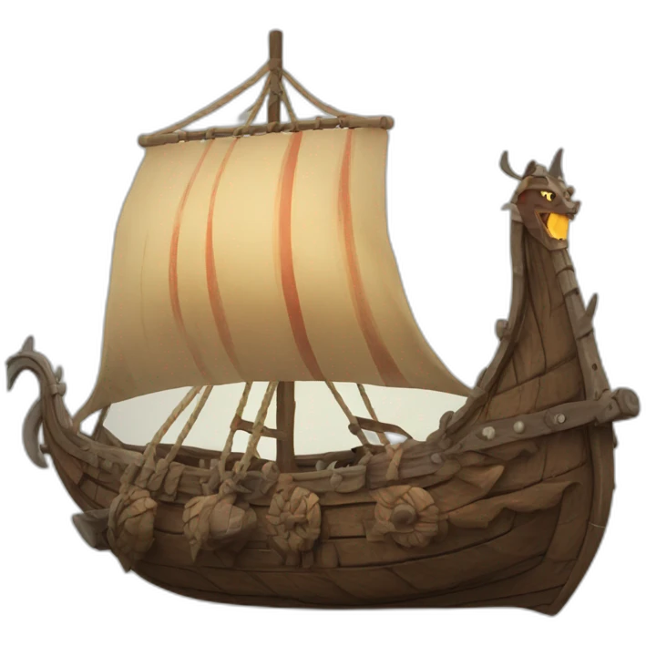 Viking Dragon ship emoji