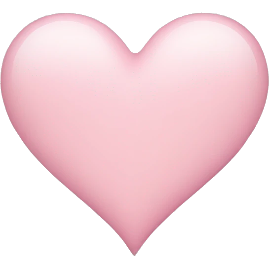 Light pink heart emoji