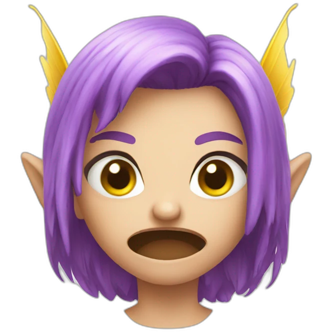 Little angry fairy emoji
