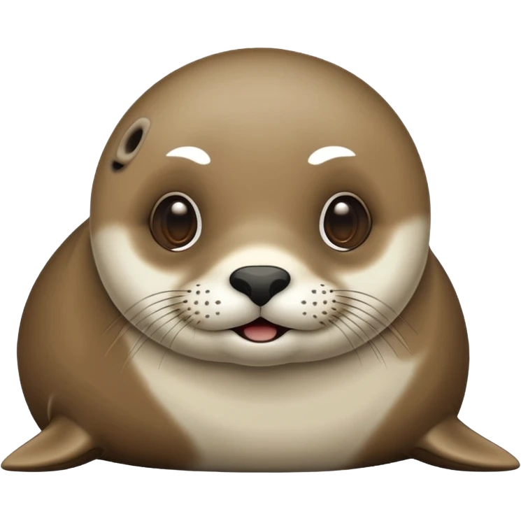 Silly seal emoji