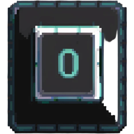 Number 0 keycap, keyboard button with the digit zero emoji