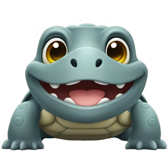 Torttle smile gray color emoji