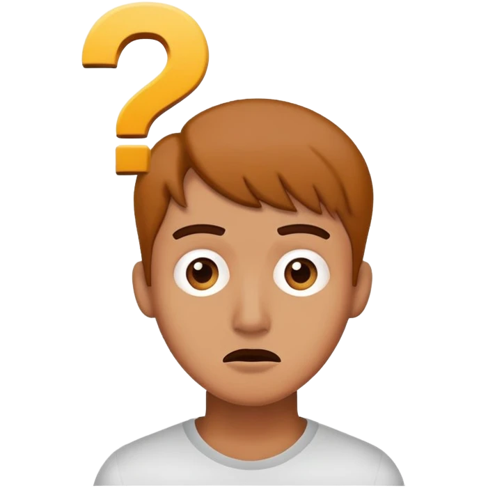 So so confused and puzzled has a question mark above their head emoji