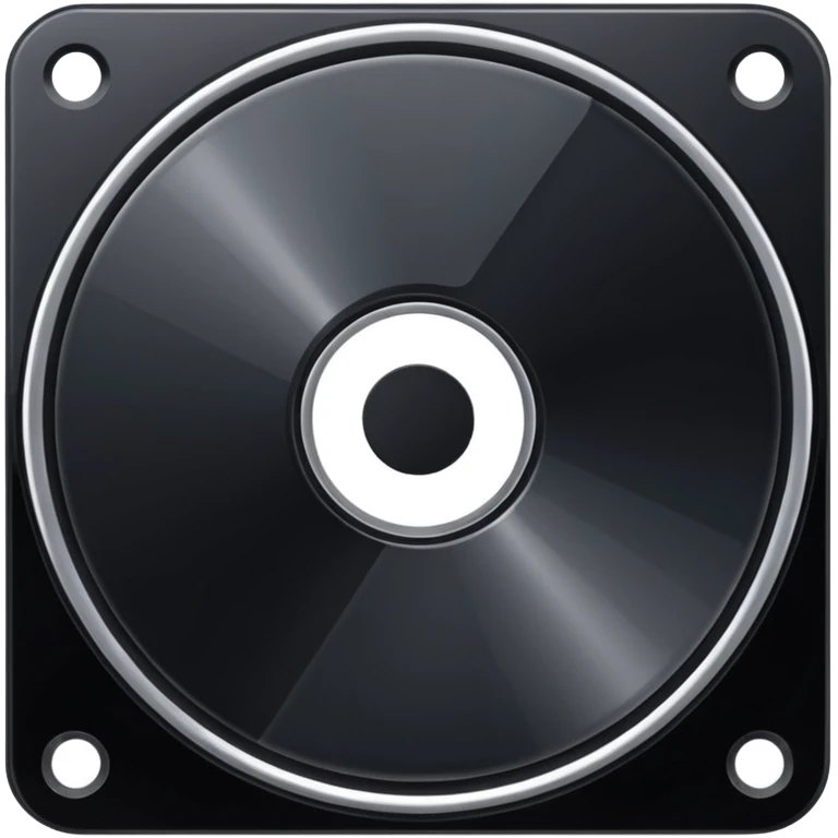 black computer disk emoji