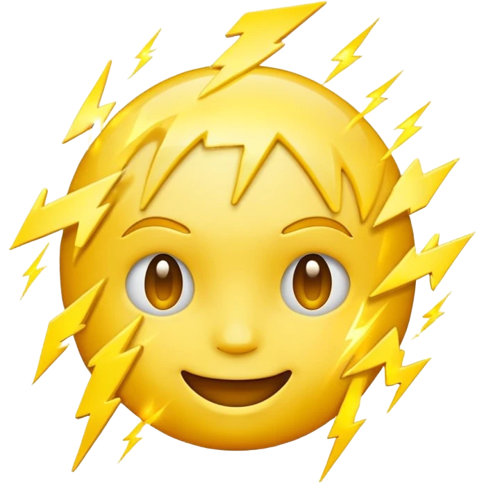 Lightning face emoji emoji