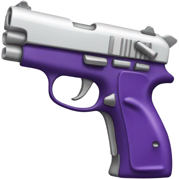 A purple hand gun wrap with a white bow emoji