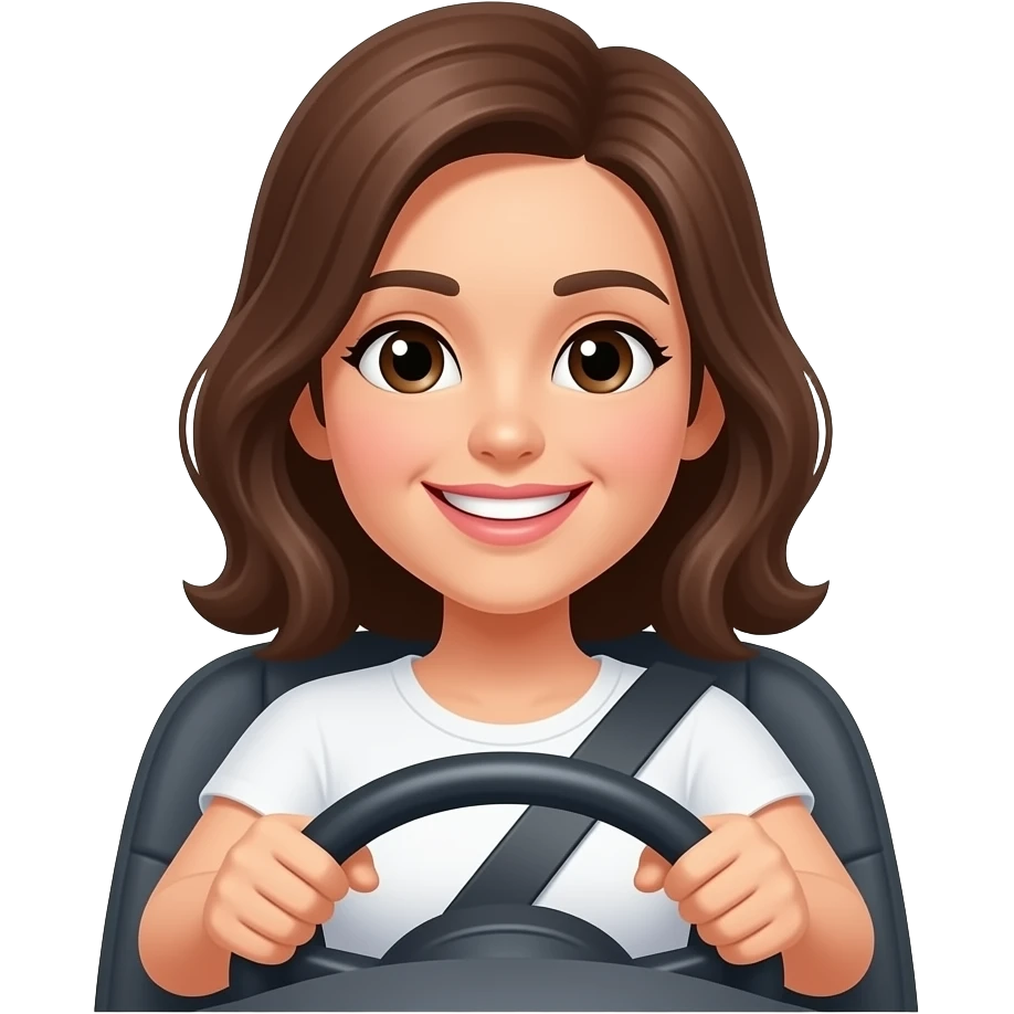 odam moshina haydayapdi va u sochi yoq emoji