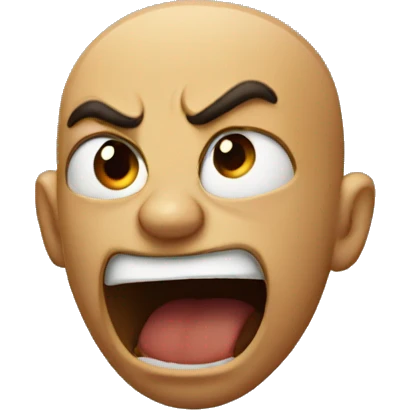 Angry at friend  emoji