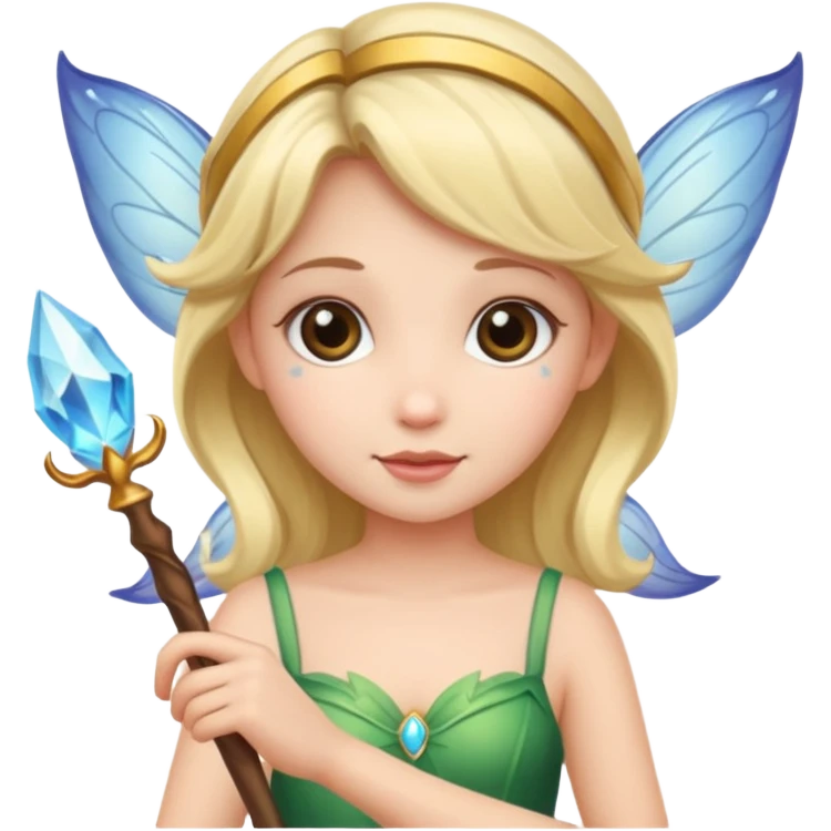 cute fairy holding a wand emoji