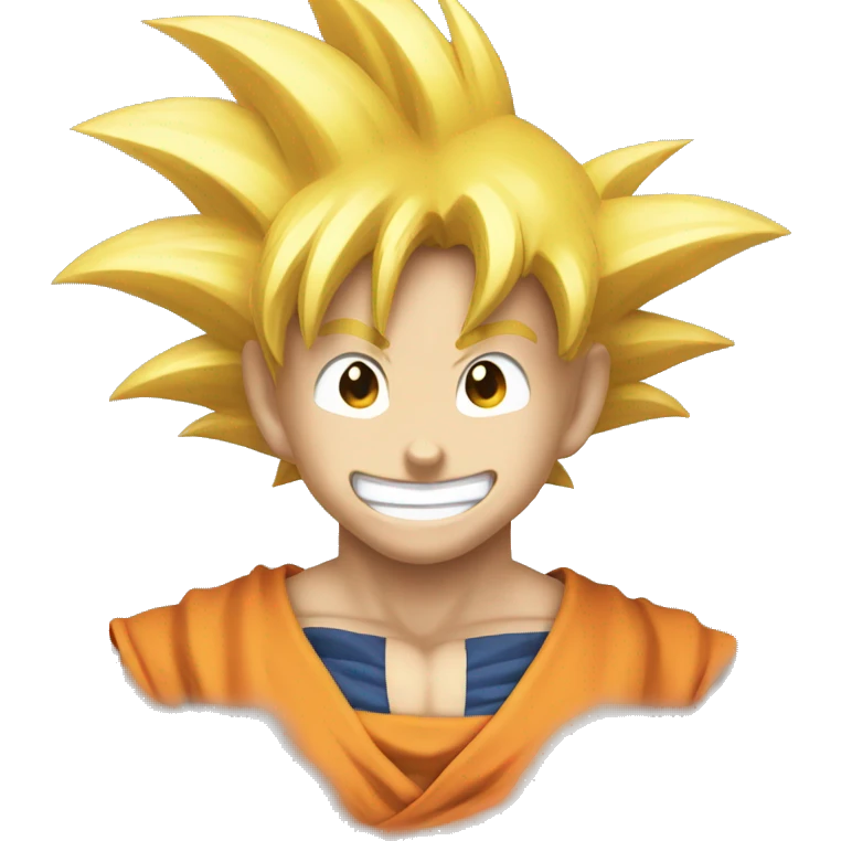 Little goku smile  emoji