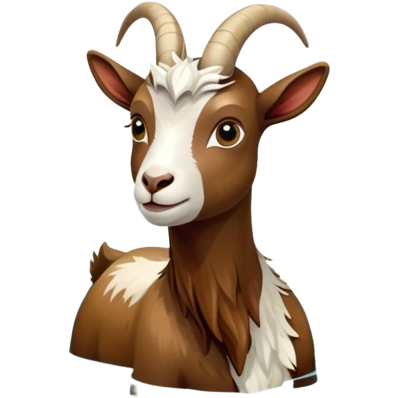 Aquatic goat swimming in the jungle emoji