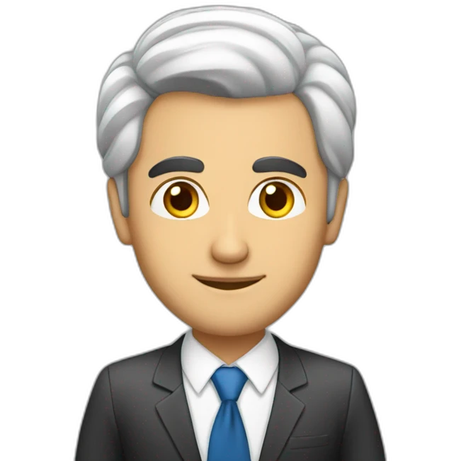 Business man and his name is sepehr and from iran emoji