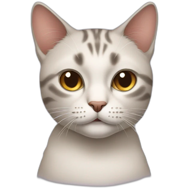 Cat doing side eyes emoji