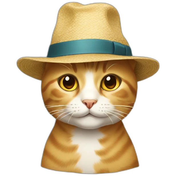 Cat with hat emoji