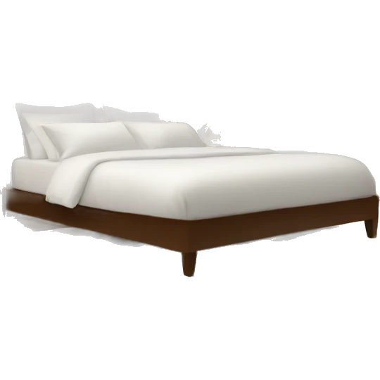 LUXURY BEDROOM WITH WHITE BED SHEETS emoji