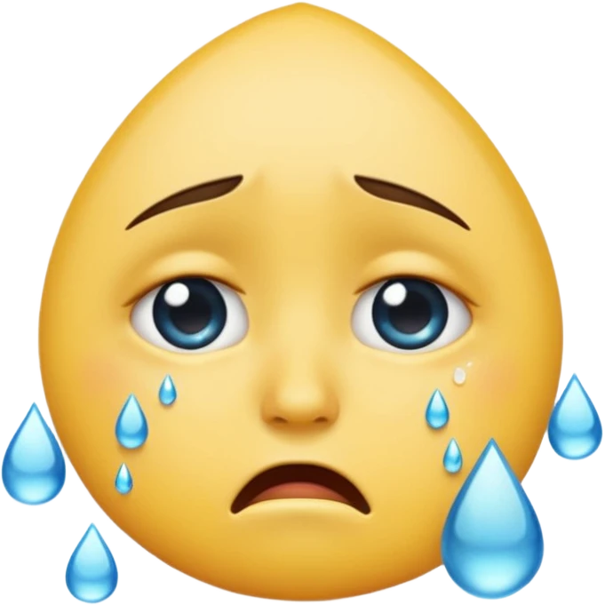crying face emoji, expressive and clear emoji
