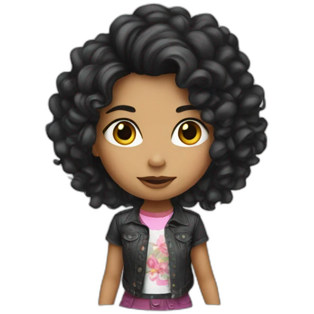 Niña rockera emoji
