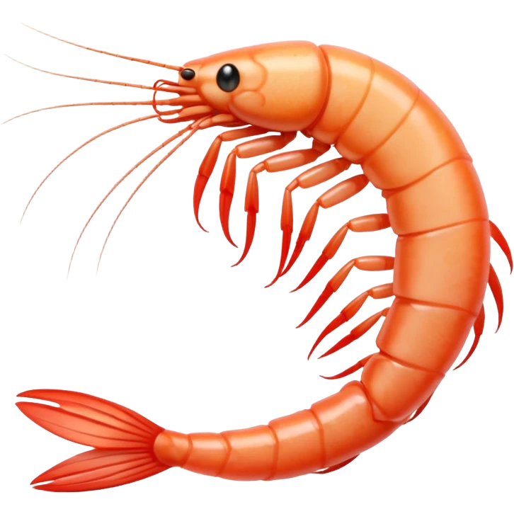 White shrimp  emoji