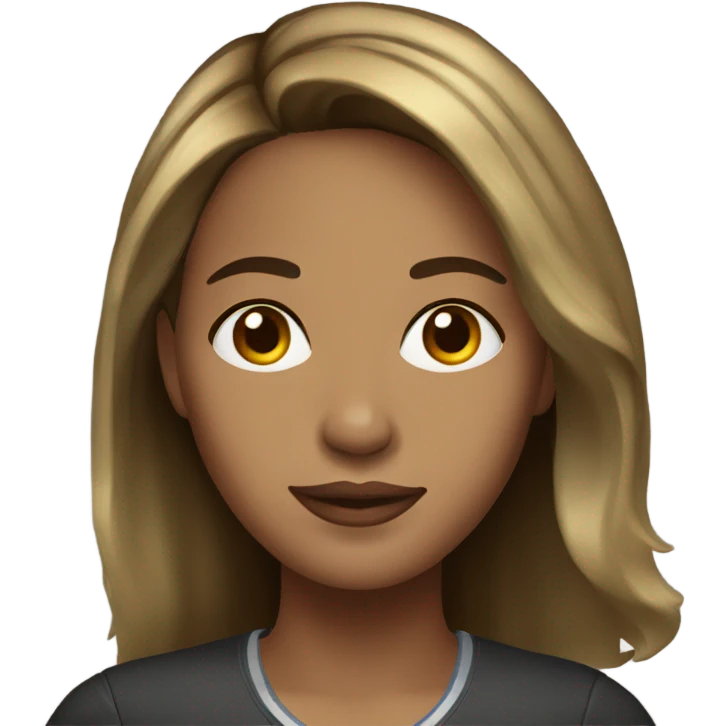 colombian woman with brown hair blonde highlights emoji