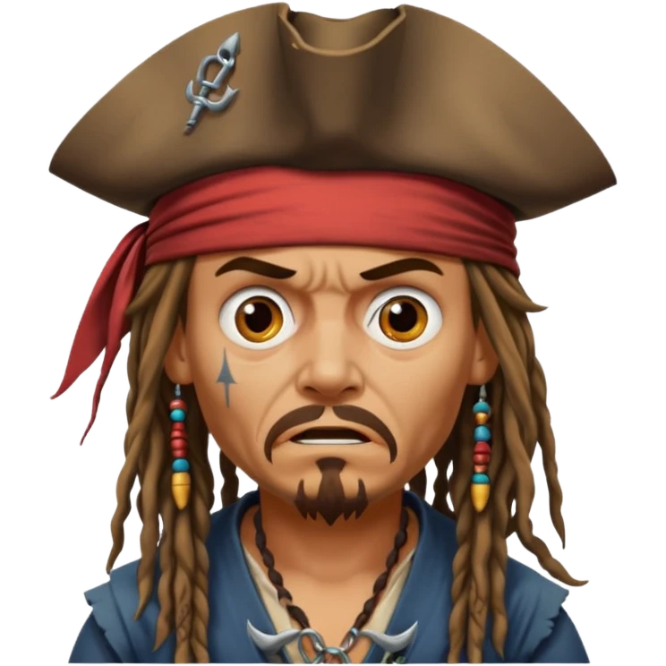 jack sparrow scared emoji