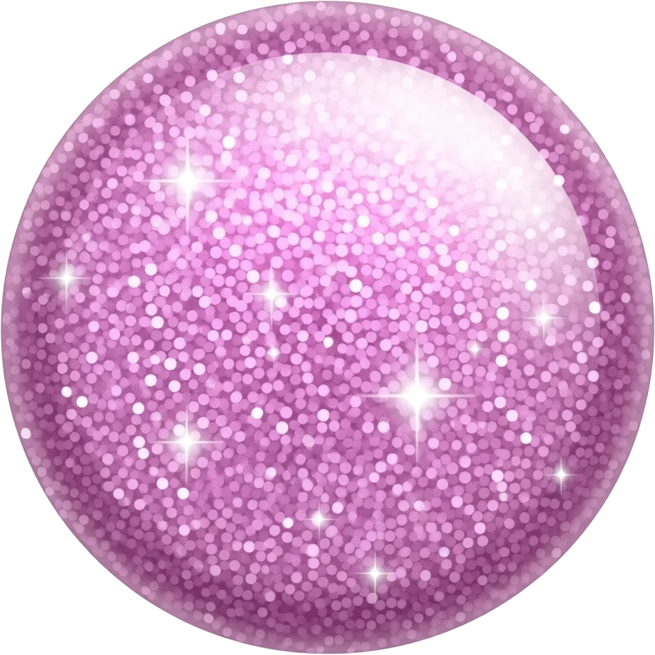 Glittery pink , purple white and blue emoji