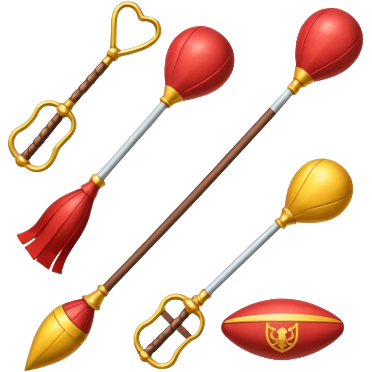 make emojies for all the quidditch equipment emoji