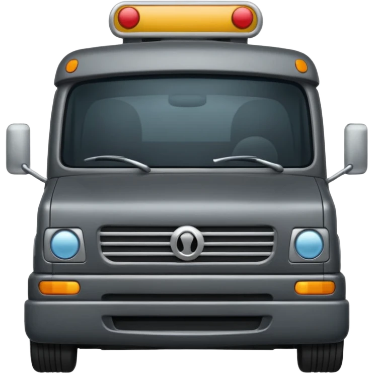 quiero un emoji de un camion en tonos grises emoji