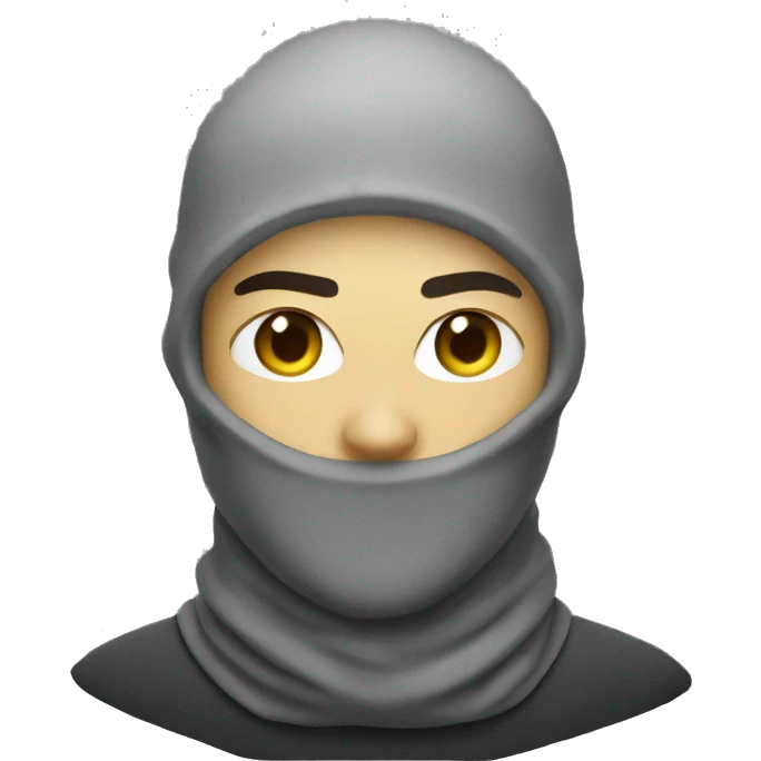 guy with balaclava nike emoji