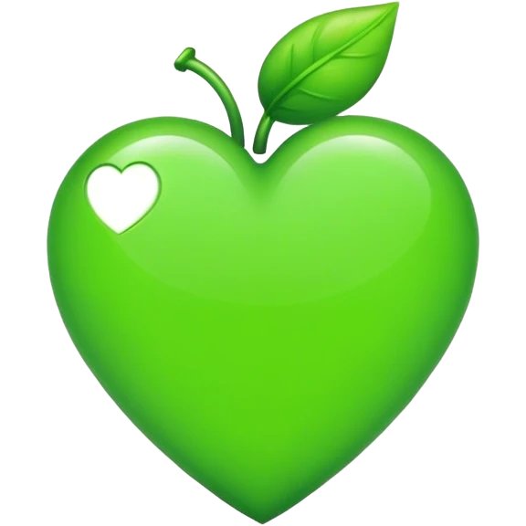 coração verde claro emoji
