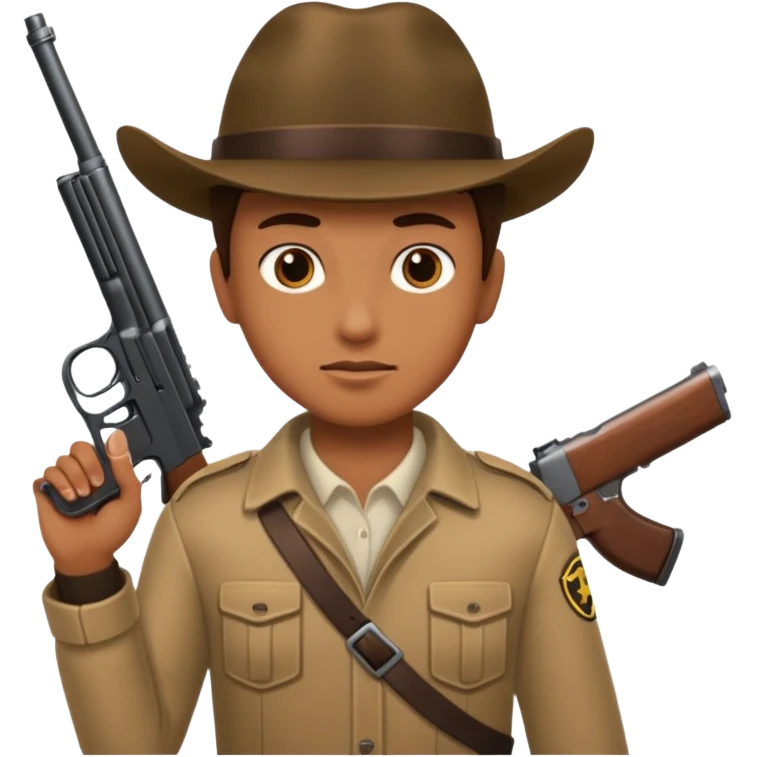 Person holding a gun emoji