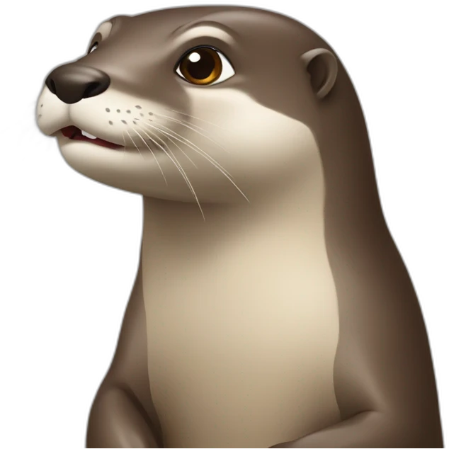 Loutre sur cheval emoji