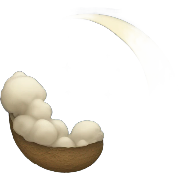 Silent night moon emoji