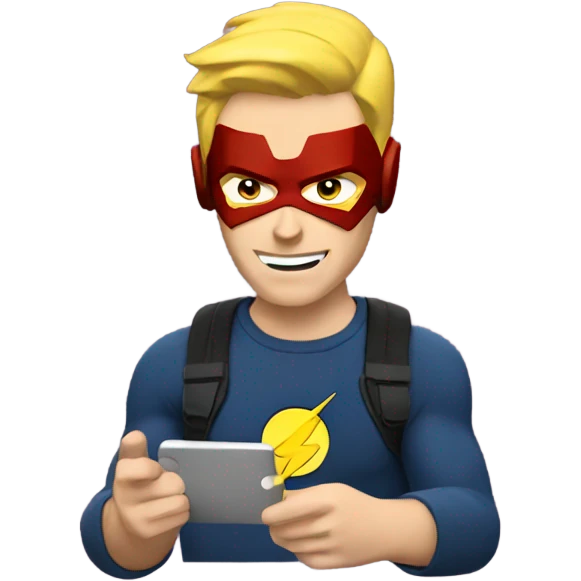 THE FLASH TEXTING emoji