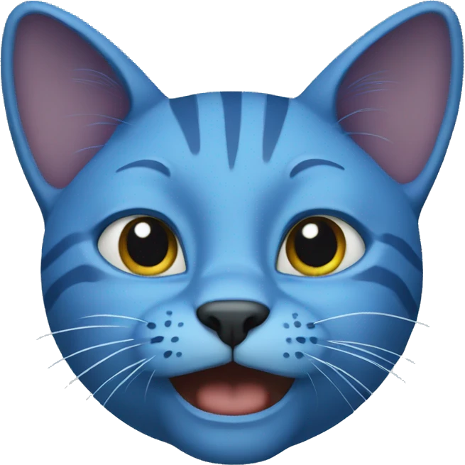Blue cat emoji
