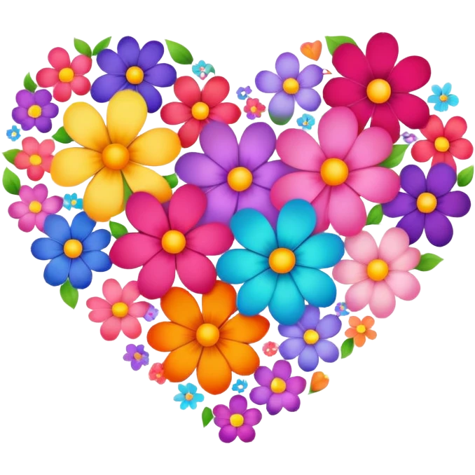 Flower hearts emoji