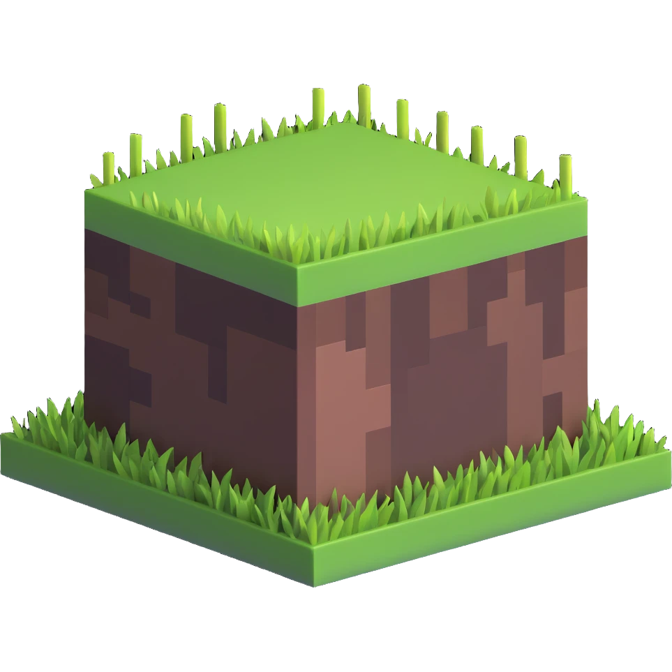 Minecraft grass block emoji
