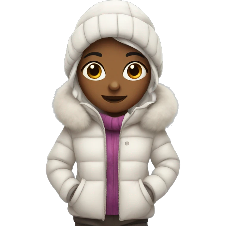 Winter girl emoji