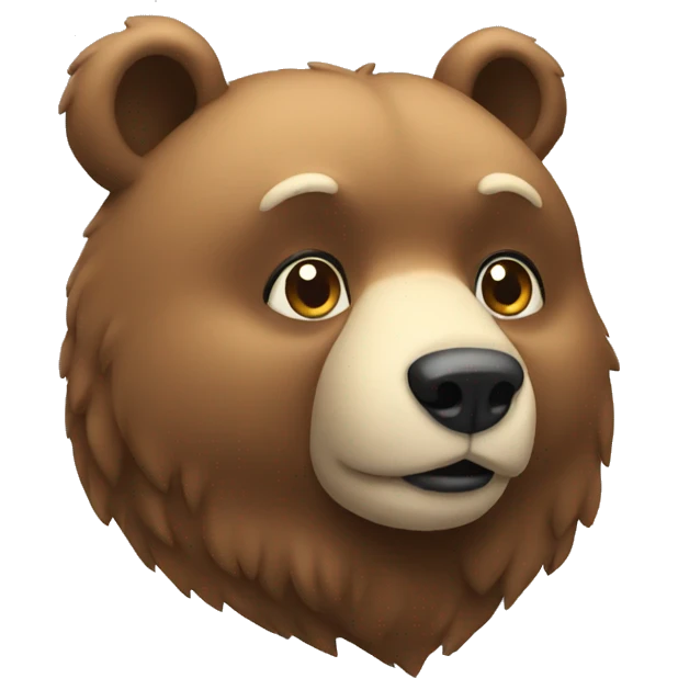 thinking bear emoji