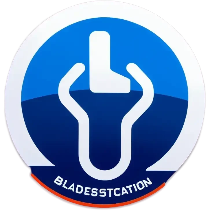 Blaue Ladestation für Elektroautos emoji