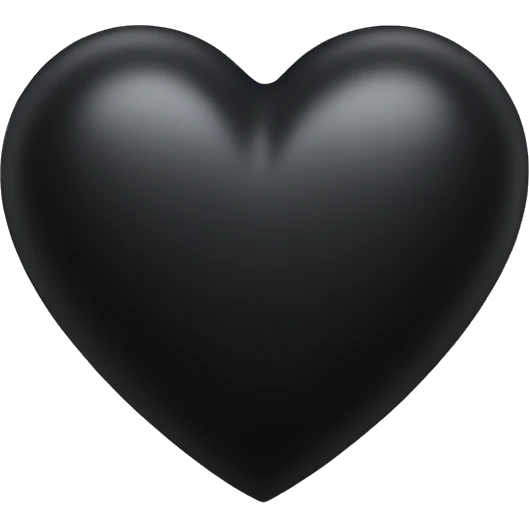 Black heart emoji