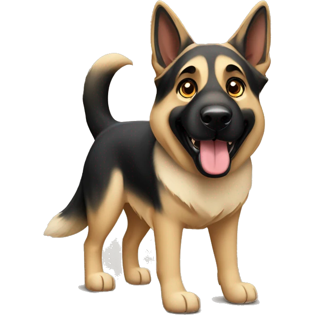 Walking German shepherd and Anatolian shepherd  emoji