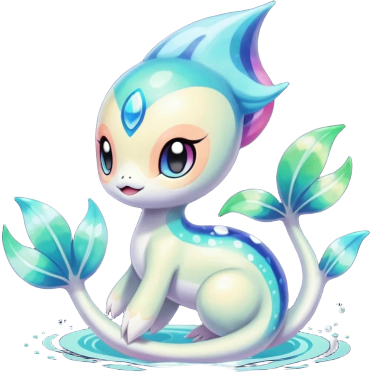 Colorful Exotic Meloetta-Primarina-Kirby-Fakémon-creature-hybrid emoji