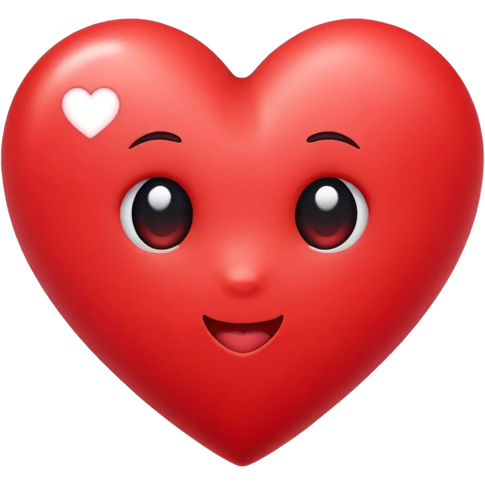 Cute heart emoji