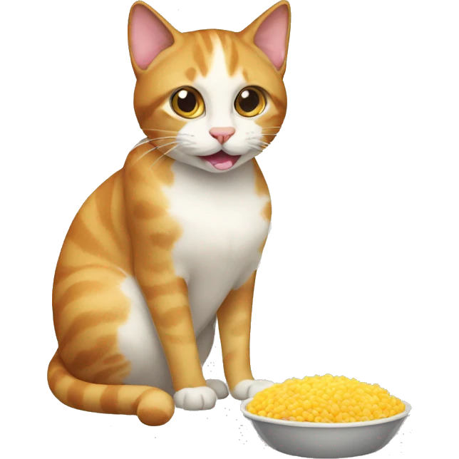cat eat lazania emoji