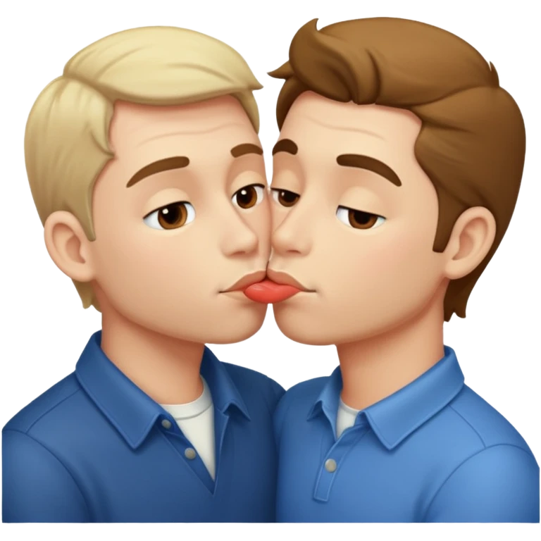 two men kissing emoji